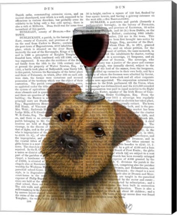 Framed Dog Au Vin, Border Terrier Print