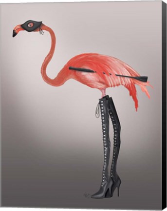 Framed Flamingo with Kinky Boots Print