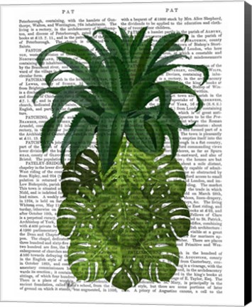 Framed Pineapple, Monstera Leaf Print