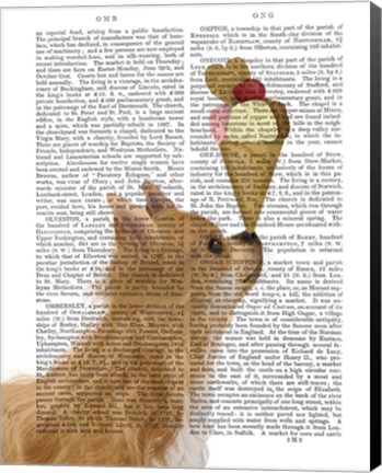 Framed Chihuahua, Long Haired, Ice Cream Print