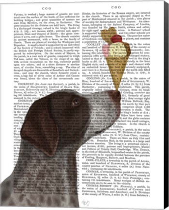 Framed German Shorthaired Pointer Ice Cream Print