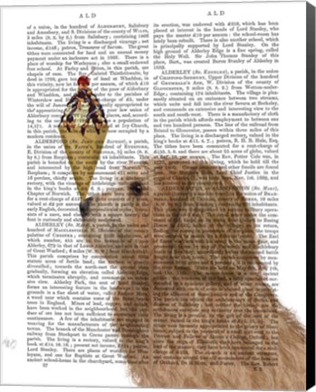 Framed Labradoodle, Golden, Ice Cream Print