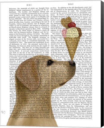 Framed Yellow Labrador Ice Cream Print