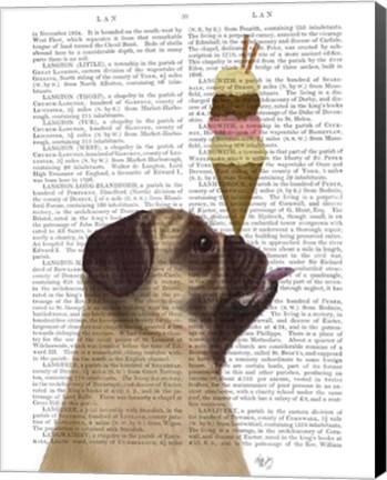 Framed Pug, Fawn, Ice Cream Print