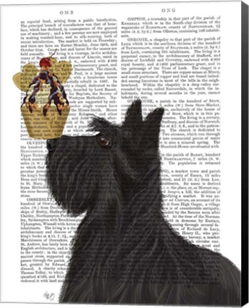 Framed Scottish Terrier Ice Cream Print