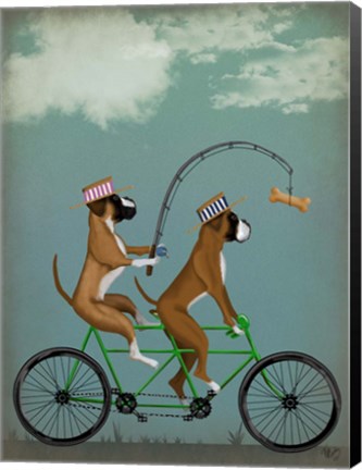 Framed Boxer Tandem Print