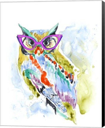 Framed Smarty-Pants Owl Print