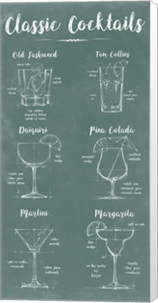 Framed Mixology Infograph Print