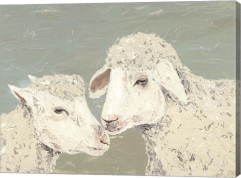 Framed Sweet Lambs II Print