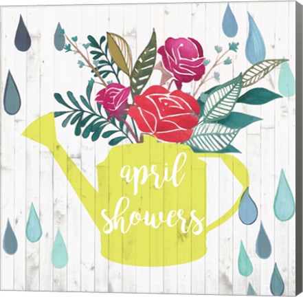 Framed April Showers &amp; May Flowers I Print