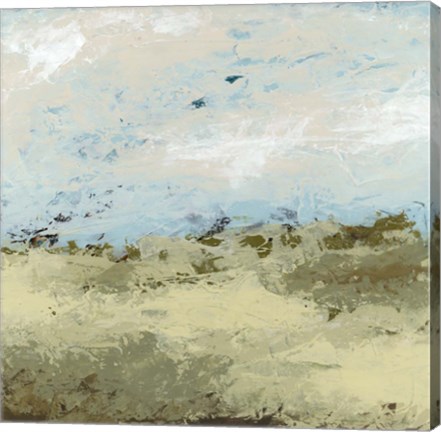 Framed Green Fields II Print