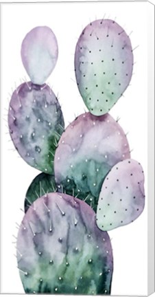 Framed Purple Cactus II Print