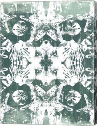 Framed Sea Green Kaleidoscope III Print