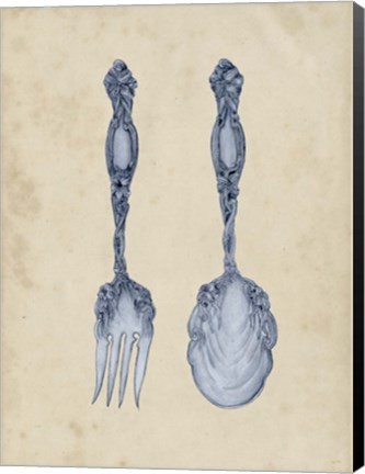 Framed Antique Utensils II Print