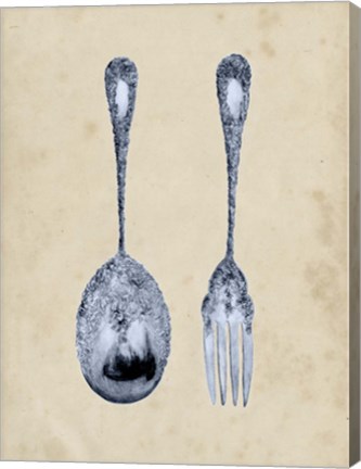 Framed Antique Utensils III Print