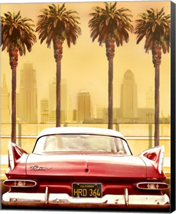 Framed Plymouth Savoy With Palms Print