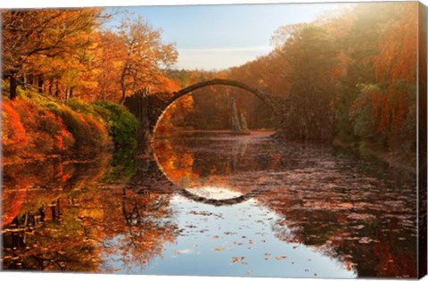 Framed Autumn Lake Print