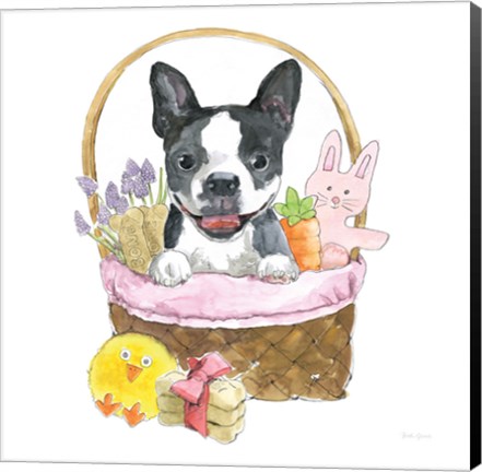 Framed Easter Pups VII Print