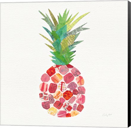 Framed Tropical Fun Pineapple I Print