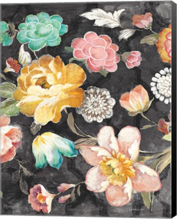 Framed Garden of Delight Black III Print