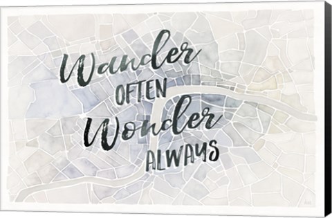 Framed Watercolor Wanderlust London Adventure Print