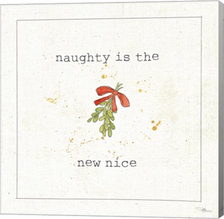 Framed Christmas Cuties III - Naughty is the New Nice Print