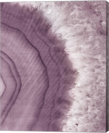 Framed Agate Geode II Plum Print