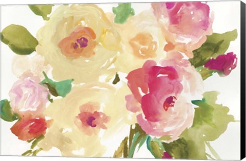 Framed Yellow Roses Print