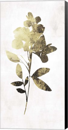 Framed Gold Botanical I Print