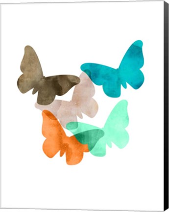 Framed Mod Butterflies Print