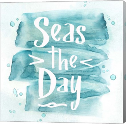 Framed Seas the Day Print