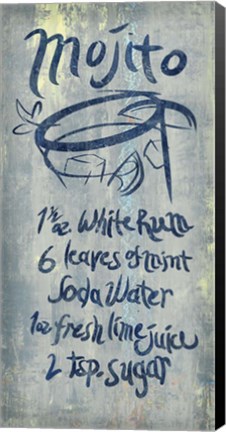 Framed Mojito Blue Print