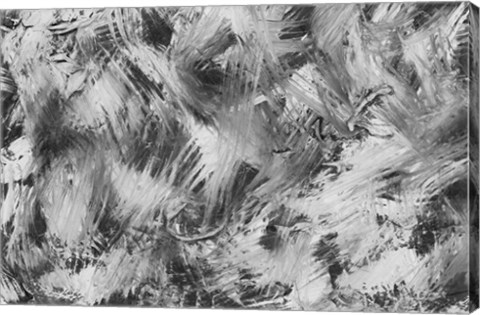Framed Black and White Abstract I Print