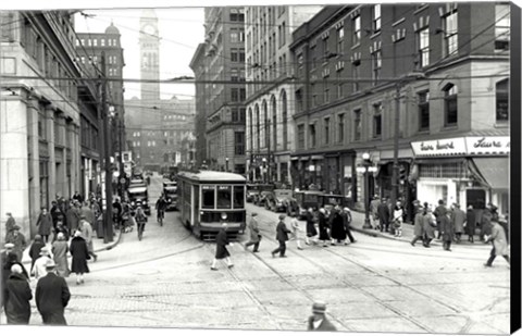 Framed Bay Trolley Print