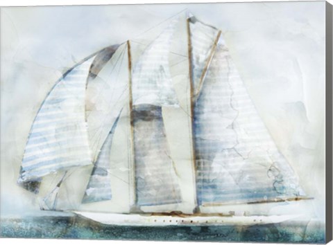 Framed Sailboat Blues II Print