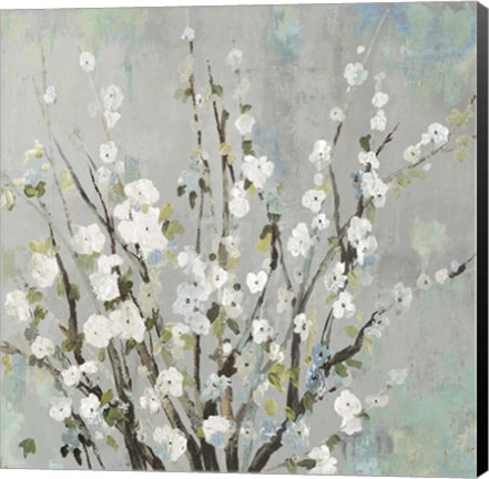 Framed Fresh Pale Blooms I Print