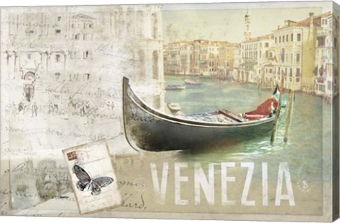 Framed Venezia Butterfly Print