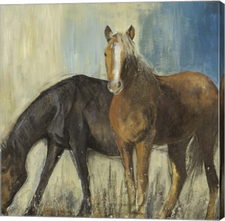 Framed Horses II Print