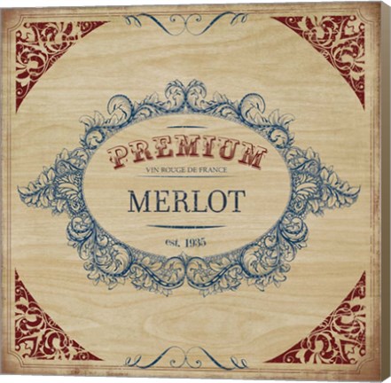 Framed Merlot Print