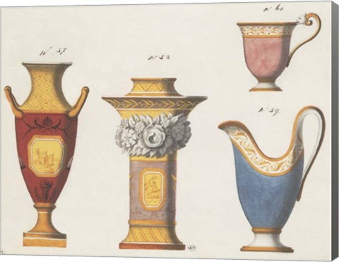 Framed Assorted Vessels II Print