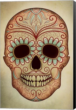 Framed Day of the Dead Skull II Print