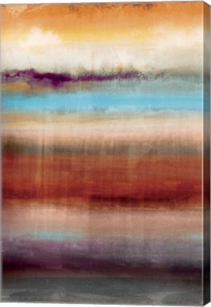 Framed Tribal Colour Wash III Print