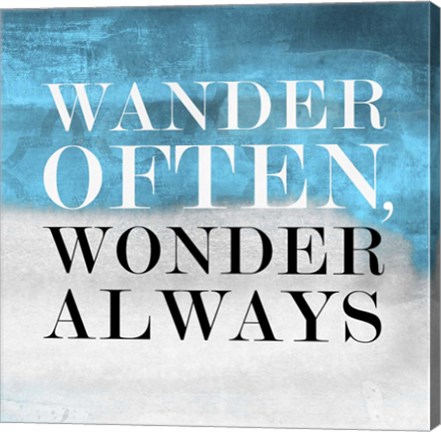 Framed Wander BG I Print