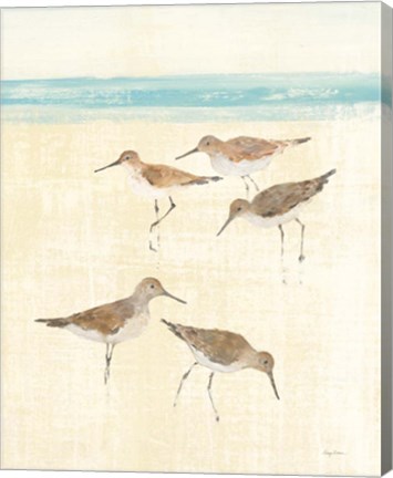 Framed Sandpipers Crop II Print