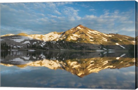 Framed South Sister Reflection I Print