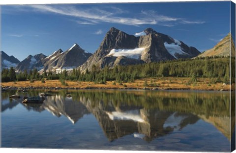 Framed Amethyst Lake Reflection Print