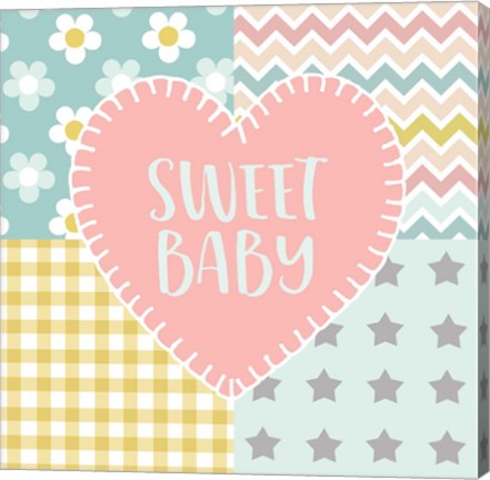 Framed Baby Quilt I Sweet Baby Print