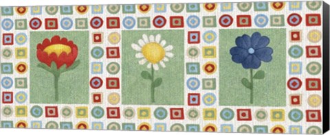 Framed Three Flowers Print