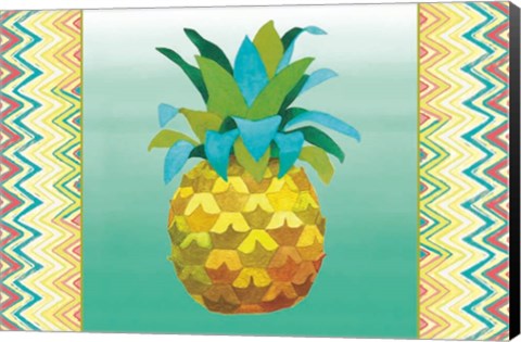 Framed Island Time Pineapples III Print