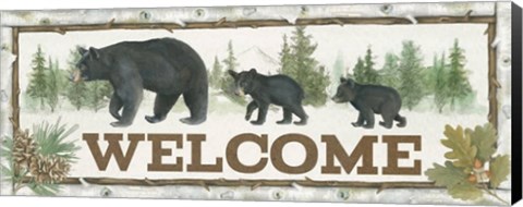 Framed Family Cabin Welcome Print